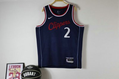 NBA 2 Leonard Los Angeles Clippers 2024-25 Maillot Marine